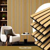 Panneaux acoustiques en bois de style design moderne, panneaux muraux décoratifs insonorisants pour les murs intérieurs d'hôtels, design de modèle 3D