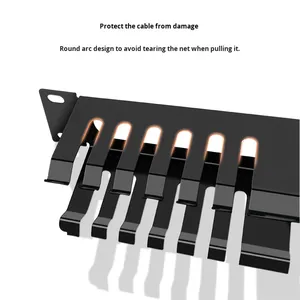 Tủ quản lý cáp dày 48 cổng Tủ Mạng 1U với quản lý cáp 24 cổng cho các sản phẩm Viễn Thông - Product Image 3