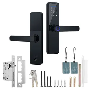 WAFU drahtloses Tuya intelligentes Griffschloss mit Fingerabdruck-Türschloss Griff-Schluss intelligentes Bluetooth digitales Türschloss für Zuhause