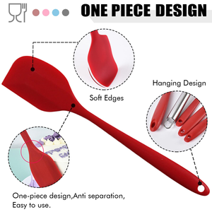 Customized Logo 5 Pcs Heat Resistant <b>Silicone</b> Kitchen Baking Spatula Set OEM ODM Non Stick Cooking <b>Tools</b> - Product Image 3