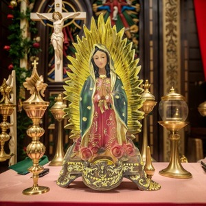 Witt 2024 Nuevo México <span class=keywords><strong>Nuestra</strong></span> <span class=keywords><strong>Señora</strong></span> <span class=keywords><strong>de</strong></span> <span class=keywords><strong>Guadalupe</strong></span> Menorah adornos colocados en decoraciones <span class=keywords><strong>de</strong></span> la <span class=keywords><strong>Iglesia</strong></span> Adornos <span class=keywords><strong>de</strong></span> velas <span class=keywords><strong>de</strong></span> Mesa para el hogar - Product Image 4