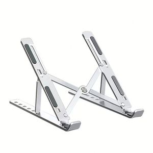 Soporte Plegable Portátil para Laptop de Aluminio, Ajustable en 6 Niveles, en Color Plata y Negro - Product Image 2