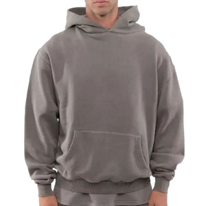 Sudadera con Capucha para Hombre al por Mayor, de Algodón de Alta Calidad, con Logotipo Personalizado, Talla Grande, Gruesa y Holgada - Product Image 3