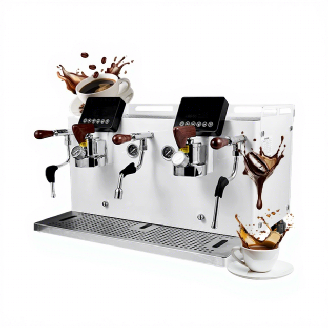 Factory 9Bar Rotary Pump Profesional Italian Coffee Maker Dual Boilers Semi Automatic Commercial Coffee Espresso Machine