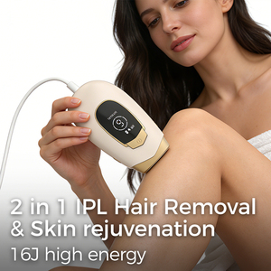 Depiladora IPL 2 <span class=keywords><strong>en</strong></span> 1 para Depilación y Rejuvenecimiento de <span class=keywords><strong>la</strong></span> Piel, Máquina IPL Facial y Corporal para Bikini, Depilación Láser IPL <span class=keywords><strong>en</strong></span> Casa para Hombres y Mujeres - Product Image 1
