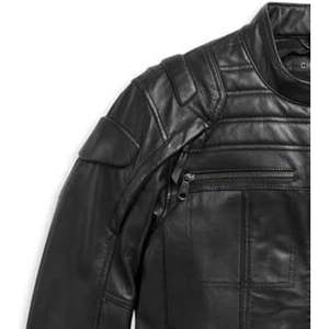 Blouson de motard en cuir véritable pour homme, manches longues, motif crâne embossé, coupe-vent, vêtements de moto - Product Image 6