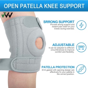 Soporte de Rodilla Ajustable y Cómodo con Compresión, Transpirable, Protección Profesional, Tela <span class=keywords><strong>OK</strong></span>, Logotipo Personalizado - Product Image 5