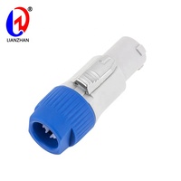 Conector PowerCon de CA de 3 pines 20A 250V Gris PA66 Material Audio y video Uso Conector de bloqueo de enchufe macho