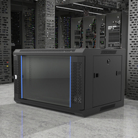 Armoire Serveur Complète 19 Pouces 4U, Rack Serveur en Acier Standard pour Réseau Domestique avec Capacité de 600 mm pour Centre de Données, Stock Disponible aux États-Unis