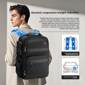 กระเป๋าเป้ธุรกิจ CROSSGEAR และกระเป๋าเป้ใส่แล็ปท็อปพร้อมสายรัดบุนวมตามหลักสรีรศาสตร์และแผ่นรองหลังบุนวม ป้องกันแล็ปท็อปขนาด 17 นิ้วพร้อมพอร์ต USB - Product Image 2