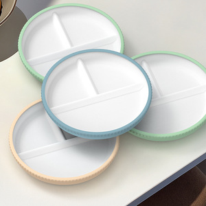 <span class=keywords><strong>Platos</strong></span> blancos de porcelana para niños de diseño moderno con mangas de silicona microondas antideslizante <span class=keywords><strong>platos</strong></span> divididos para bebés <span class=keywords><strong>ventosa</strong></span> para niños pequeños - Product Image 5