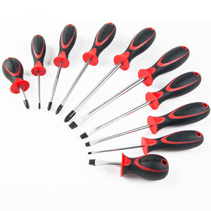 6 pièces outils à main promotionnels multifonctionnels fente électroplaquée créative philip tête plate CR-<span class=keywords><strong>V</strong></span> jeu de tournevis magnétique - Product Image 1