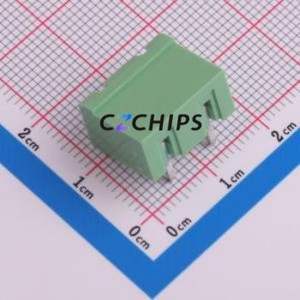 JL2EDGRC-76202G01 Plug-in Terminal Block Bent Lead Through Hole,P=7.62mm Board-to-Board / Socket - Closed 1x2P 7.62mm Green - Product Image 2