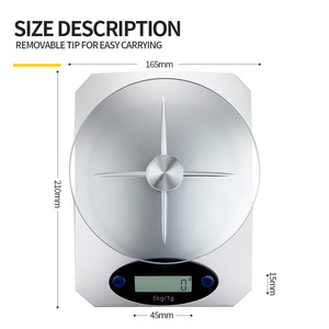 Báscula de Cocina Electrónica Multiusos con Pantalla LCD y Vidrio Templado, 3 <span class=keywords><strong>Unidades</strong></span> de Medición, Venta al Por Mayor del Fabricante - Product Image 5