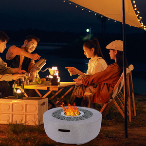 כיריים חיצוניות עגולות בעיצוב שולחן עצמאי, תנור אלכוהול, בור אש - Product Image 5