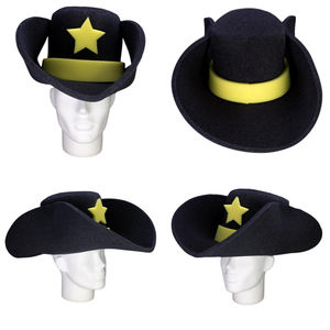 หมวกคาวบอยโฟมขนเทียม1ขนาดสำหรับการเดินทางปาร์ตี้ตกปลากีฬาลำลองกิจกรรมกลางแจ้งฤดูร้อน - Product Image 3