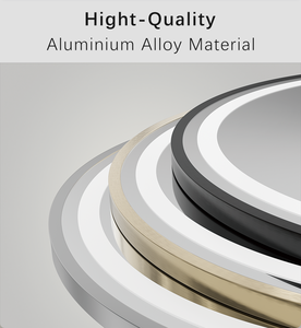 Bán buôn tùy chỉnh Salon thiết bị cắt tóc Salon gương vàng đóng khung treo tường <span class=keywords><strong>LED</strong></span> ánh sáng gương với màn hình hiển thị thông minh - Product Image 6