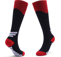 Logo personnalisé Chaussettes de compression pour course à hauteur du genou 20-30 Baseball Chicago Blanc Sport