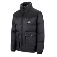 Nouveau design de veste d'hiver en peluche pour hommes veste chaude rembourrée en duvet blouson bombardier d'hiver vente en gros