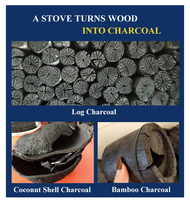 Four de carbonisation continu 500 kg/h pour la fabrication de briquettes de bois et de charbon de bois