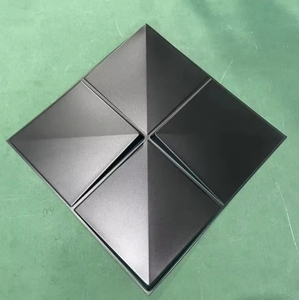 Commercio all'ingrosso Art Bump a nido d'ape Texture casa Design pannello 3d De Pared carta da parati diamante nero <span class=keywords><strong>Pvc</strong></span> 3d pannello di parete - Product Image 2