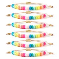 Bracelets en perles de céramique de couleur bonbon, style bohème géométrique, bijoux de mode pour femmes, mignons, pour l'été, mariage, fête, amitié