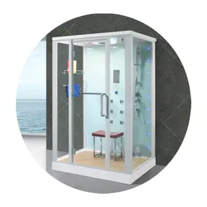 आधुनिक नई लक्जरी कमरे में स्नान केबिन में चलना चौकोर आकार स्टीम रूम