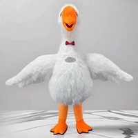 Costume d'oie de mascotte de cygne gonflable Vêtements de scène de divertissement