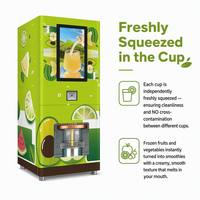 Machine à smoothies pour magasin de proximité intelligent, distributeur automatique 24h/24 avec système d'agitation et d'auto-nettoyage
