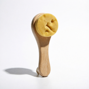 Brosse nettoyante pour le visage avec tête en éponge pour le soin des pores et le nettoyage en profondeur de tous les types de peau, formule K Beauty - Product Image 1