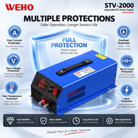Alimentation électrique CC réglable 120V 16.5A 2000W, sortie haute puissance, protection contre les surtensions, unité d'alimentation de laboratoire pour tests sur poste de travail
