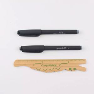 Wholesale Cheapest China Classic Roller Black Blank Soft Rubber Ball Point <b>Pen</b> With Custom Logo for Office School - Product Image 6