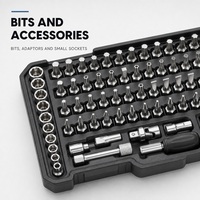 Ensemble d'outils de réparation OEM en acier au carbone de 131 pièces, coffret rigide, kit d'outils à main, clé à cliquet, douilles, tournevis, pinces pour la réparation automobile
