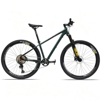 Prêt à être expédié, vélo de montagne 27,5/29 pouces, 1x11 vitesses, 11-46T, fourche à suspension pneumatique, frein à disque hydraulique, cadre en alliage léger de 13,3 kg