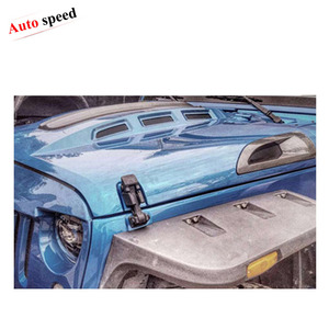 Capot en Fiber de carbone véritable, Bonnet pour <span class=keywords><strong>Avenger</strong></span> JK, évents pour <span class=keywords><strong>Jeep</strong></span> Wrangler - Product Image 2