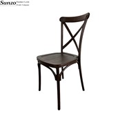 Nouveau design empilable en gros X Back Crossback Chair pour mariage, événement, banquet, réception