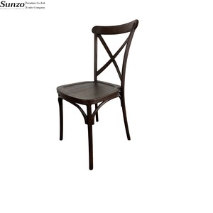 Venta al por mayor apilable nuevo diseño X silla trasera cruzada para boda fiesta evento banquete recepción - Product Image 5