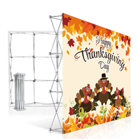 Portátil plegable desmontable extraíble Act Fast Show para soporte de exhibición 3*3M marco de aluminio LOGO personalización para fondo