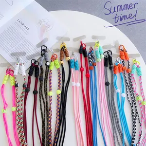 Acessórios do telefone móvel Cadeia Celular Crossbody Lanyard Neck Straps Ajustável Diagonal Span Removível Anti-Lost Hanging Rope