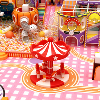 Équipement de terrain de jeu intérieur moderne et écologique aux couleurs vives avec toboggan piano et piscine à balles – Centre de jeux souple commercial personnalisé