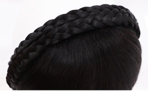 ทื่อแล้วบิดถักเปียสีดำธรรมชา<span class=keywords><strong>ต</strong></span>ิเรียบผมถักเปีย - Product Image 6