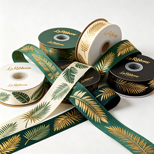Cinta de Raso Grosgrain con Logotipo Personalizado, Fabricada en Vietnam, Venta al Por Mayor para Distribuidores - Product Image 3