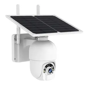 2MP 4MP防水360度闭路电视摄像机系统PIR传感器安全太阳能Wifi摄像机