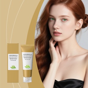 Nettoyant hydratant à la Centella Asiatica en marque propre, 120 g, apaisant, réparateur, nettoyage en profondeur, adapté aux peaux sensibles et sèches, utilisation quotidienne - Product Image 2