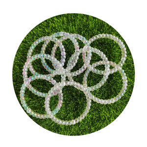 47mm acrilico AB trasparente cornici focali <span class=keywords><strong>perline</strong></span> ad anello rotondo <span class=keywords><strong>con</strong></span> 2 fori, anello circolare in acrilico per portachiavi che fanno penne <span class=keywords><strong>con</strong></span> <span class=keywords><strong>perline</strong></span> fai da te - Product Image 6