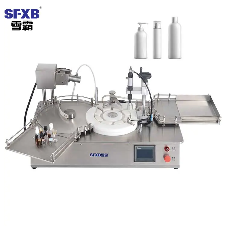 SFXB 핫 세일 XBXG-20 컨베이어 220V 충전물 기계 물 충전물을 가진 반 자동적인 탁상용 액체 충전물 기계