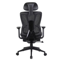 Chaise de bureau ergonomique pivotante à dossier haut avec accoudoirs 4D en maille, prix de gros, idéale pour le bureau à domicile et les salles de réunion
