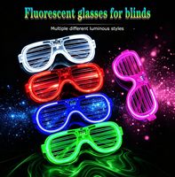 Gafas LED de Neón, Gafas Luminosas Intermitentes para Fiestas, Gafas Fluorescentes para Bares, Conciertos, Accesorios para Fotos