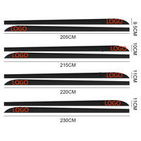 Autocollant de protection sous carrosserie en fibre de carbone et ABS avec logo personnalisé pour portières de voiture, compatible avec les séries M3/M5/X1-X6 E30-E92