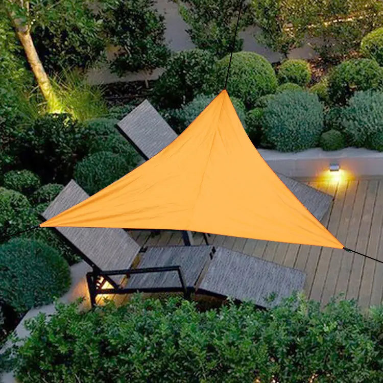 Vele dell'ombra di forma del triangolo di colore solido di uso di estate di alta qualità, vele impermeabili all'aperto del parasole